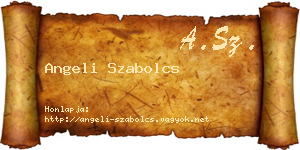 Angeli Szabolcs névjegykártya